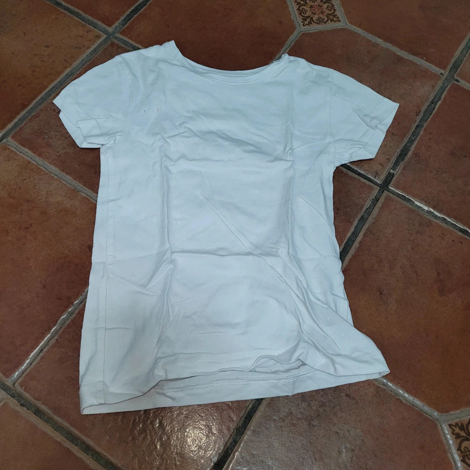 Tee-shirt blanc 7/8 ans
